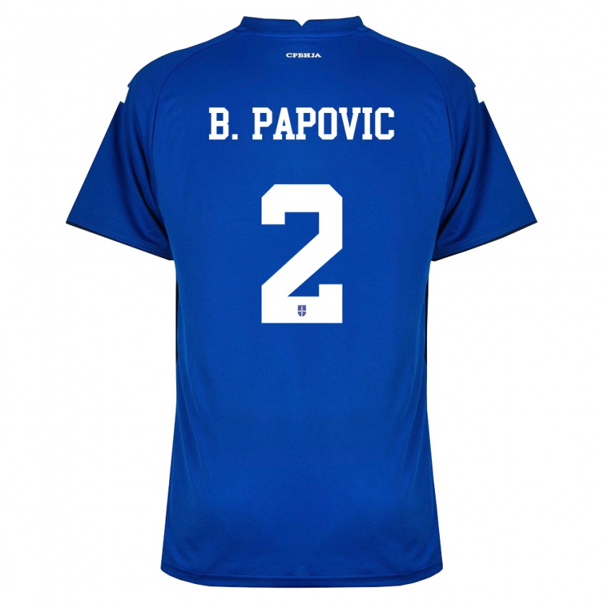 נשים סרביה באלסה פופוביץ' #2 כהה אדום ג'רזי ביתית 26-28 חולצה קצרה