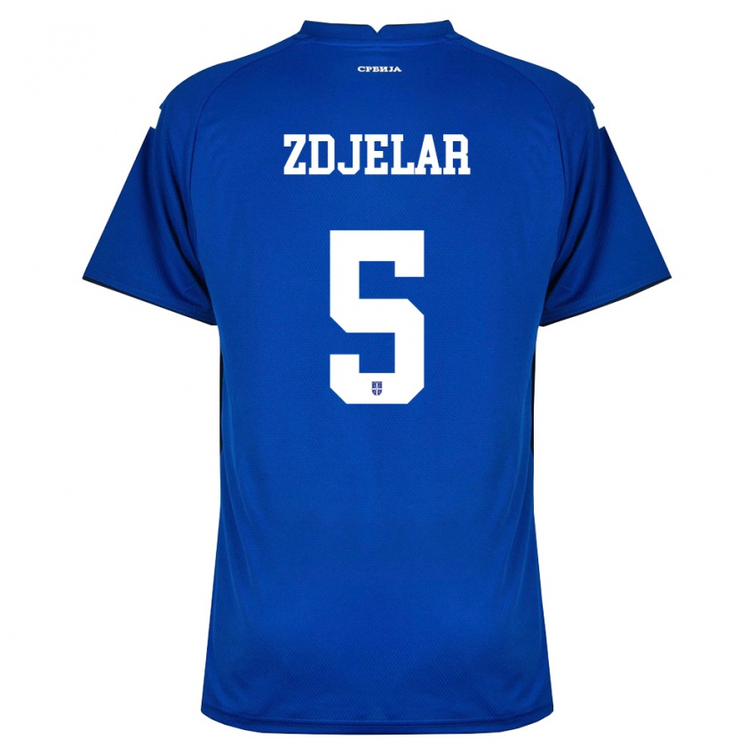 נשים סרביה סשה זדיילאר #5 כהה אדום ג'רזי ביתית 26-28 חולצה קצרה