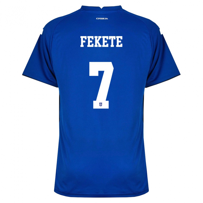 נשים סרביה Danilo Fekete #7 כהה אדום ג'רזי ביתית 26-28 חולצה קצרה