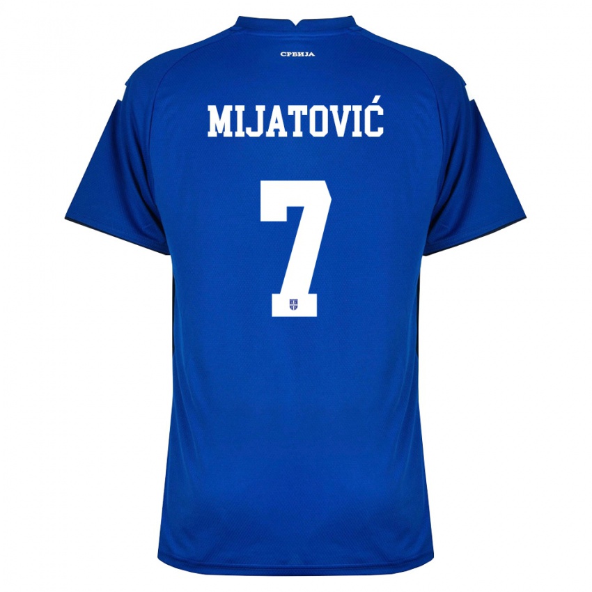 נשים סרביה מיליצה מיאטוביץ׳ #7 כהה אדום ג'רזי ביתית 26-28 חולצה קצרה