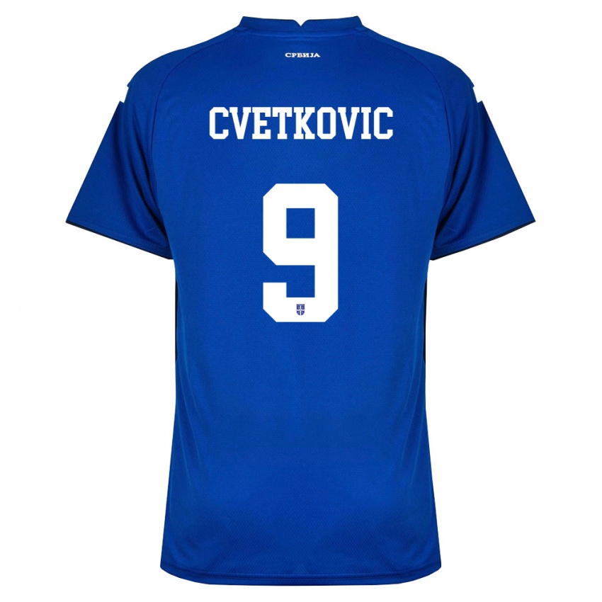 נשים סרביה מיהיילו צבטקוביץ׳ #9 כהה אדום ג'רזי ביתית 26-28 חולצה קצרה