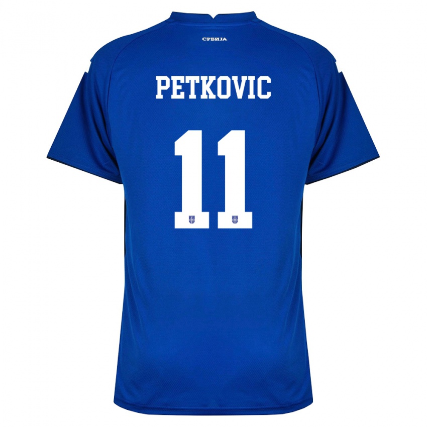 נשים סרביה מיהיילו פטקוביץ' #11 כהה אדום ג'רזי ביתית 26-28 חולצה קצרה