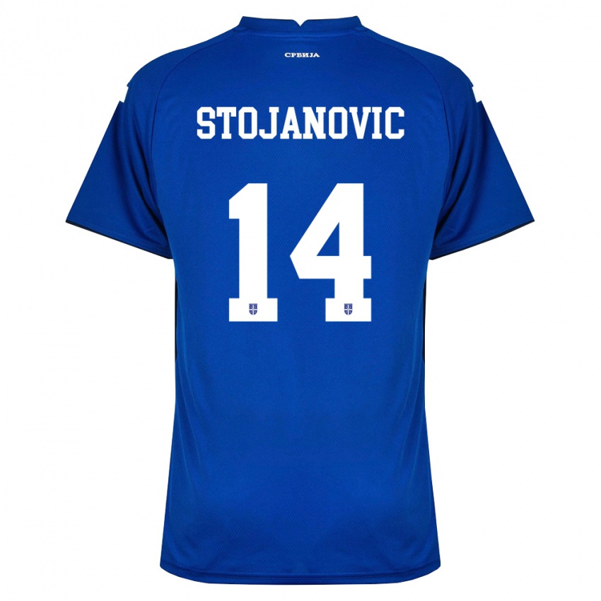 נשים סרביה מתייה סטויאנוביץ' #14 כהה אדום ג'רזי ביתית 26-28 חולצה קצרה