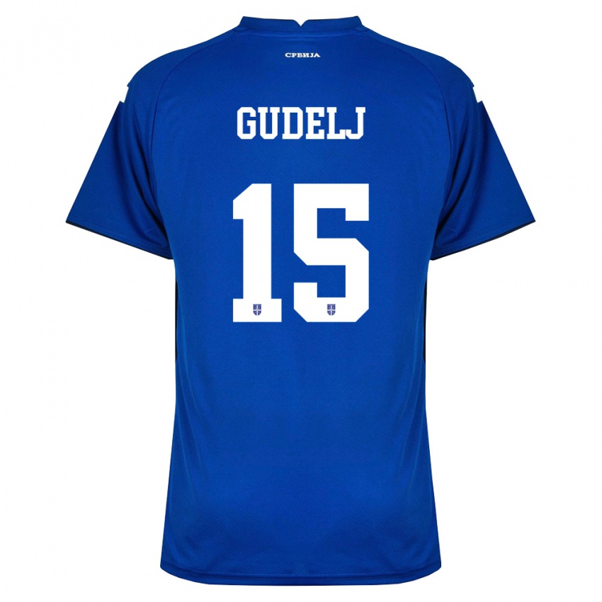 נשים סרביה סטפן גודלי #15 כהה אדום ג'רזי ביתית 26-28 חולצה קצרה