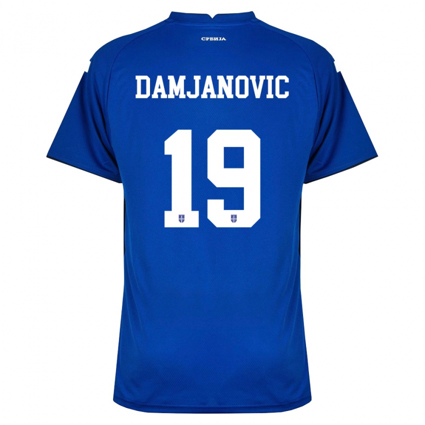 נשים סרביה Aleksa Damjanovic #19 כהה אדום ג'רזי ביתית 26-28 חולצה קצרה