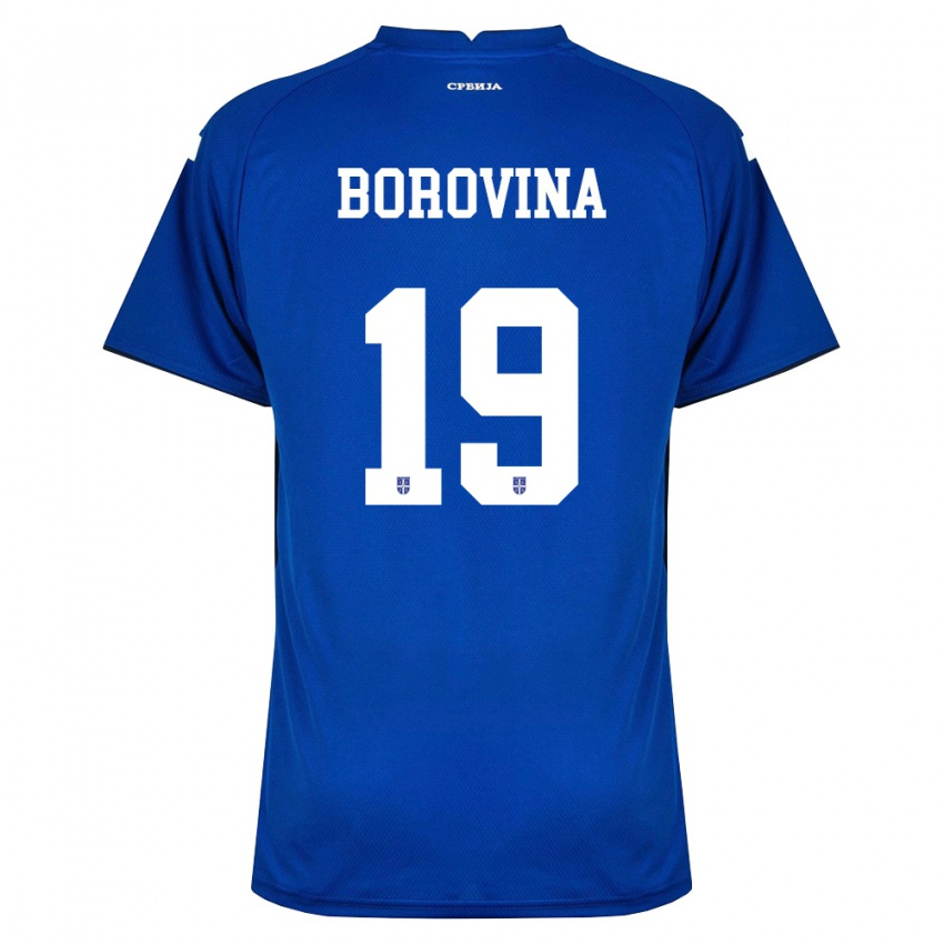 נשים סרביה סרג׳אן בורובינה #19 כהה אדום ג'רזי ביתית 26-28 חולצה קצרה