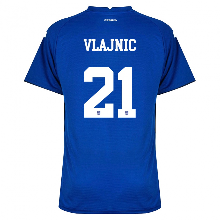 נשים סרביה טיילה-ג'יי ולאיניק #21 כהה אדום ג'רזי ביתית 26-28 חולצה קצרה