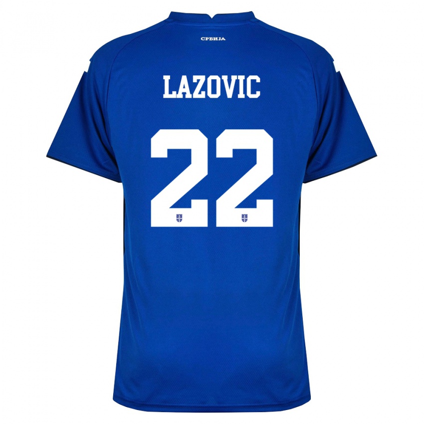 נשים סרביה דארקו לאזוביץ' #22 כהה אדום ג'רזי ביתית 26-28 חולצה קצרה