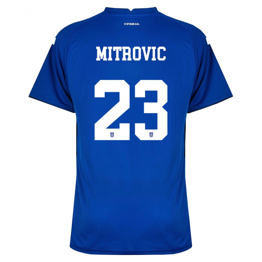 נשים סרביה ווק מיטרוביץ' #23 כהה אדום ג'רזי ביתית 26-28 חולצה קצרה