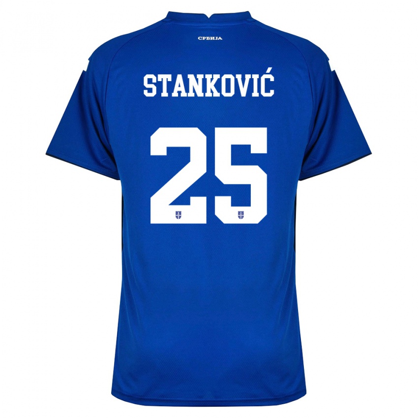 נשים סרביה אלכסנדר סטנקוביץ׳ #25 כהה אדום ג'רזי ביתית 26-28 חולצה קצרה