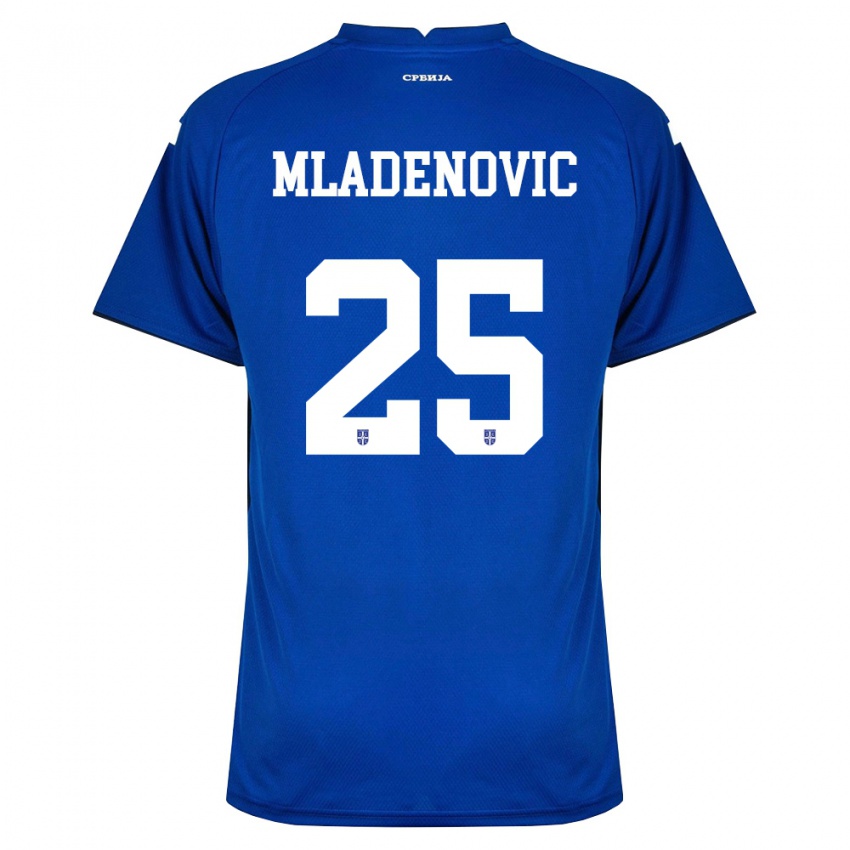 נשים סרביה פיליפ מלאדנוביץ' #25 כהה אדום ג'רזי ביתית 26-28 חולצה קצרה