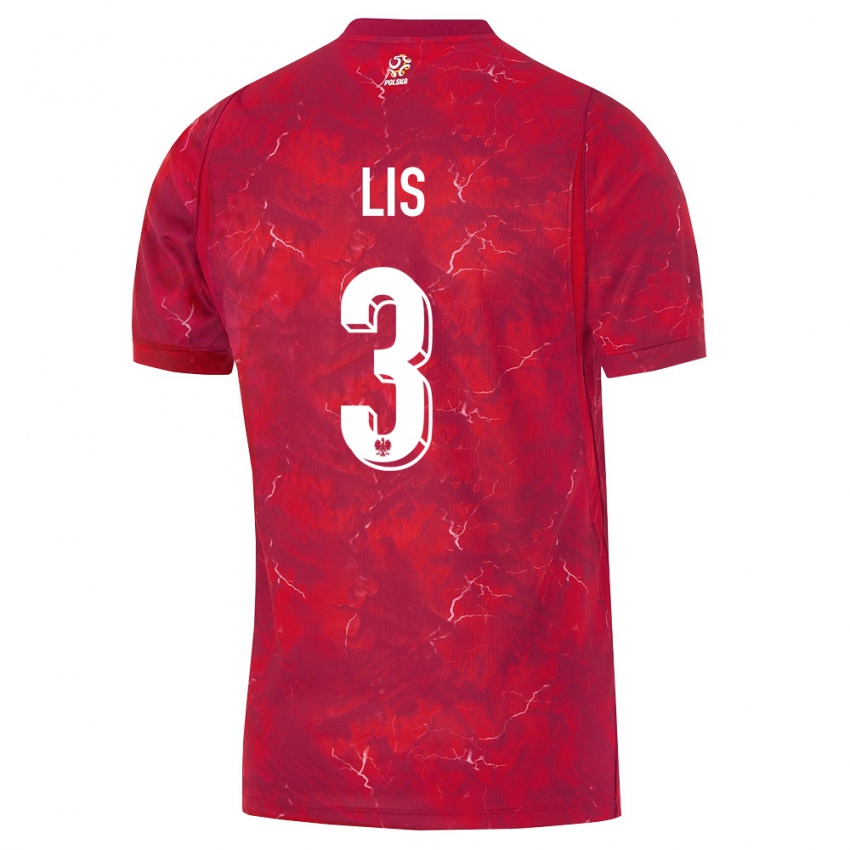 נשים פולין אדריאן ליס #3 אדום לבן הרחק ג'רזי 26-28 חולצה קצרה