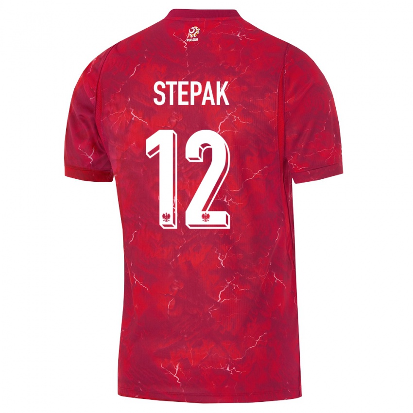 נשים פולין יעקב סטפק #12 אדום לבן הרחק ג'רזי 26-28 חולצה קצרה