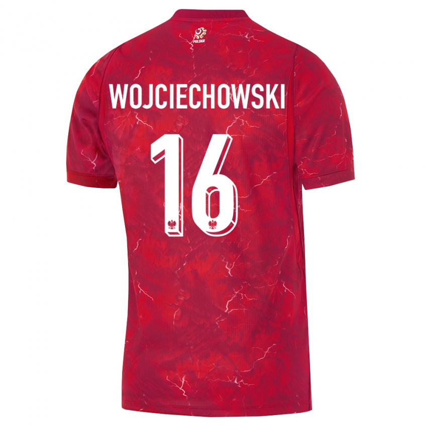 נשים פולין אוליויאר וויצ׳כובסקי #16 אדום לבן הרחק ג'רזי 26-28 חולצה קצרה