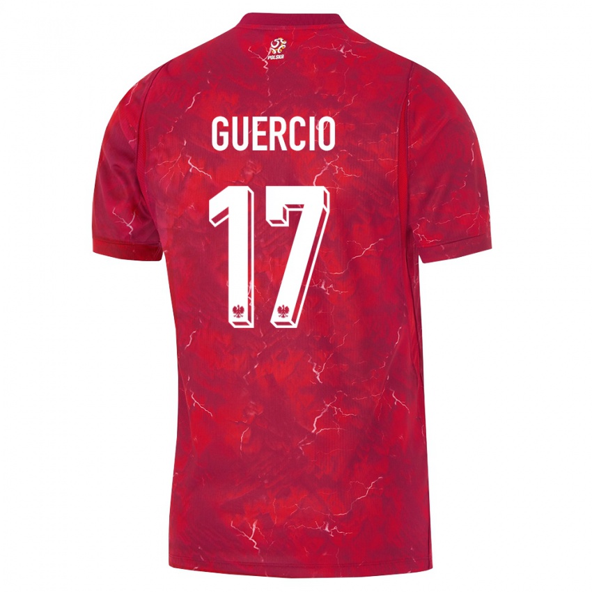 נשים פולין טומאסו גרציו #17 אדום לבן הרחק ג'רזי 26-28 חולצה קצרה