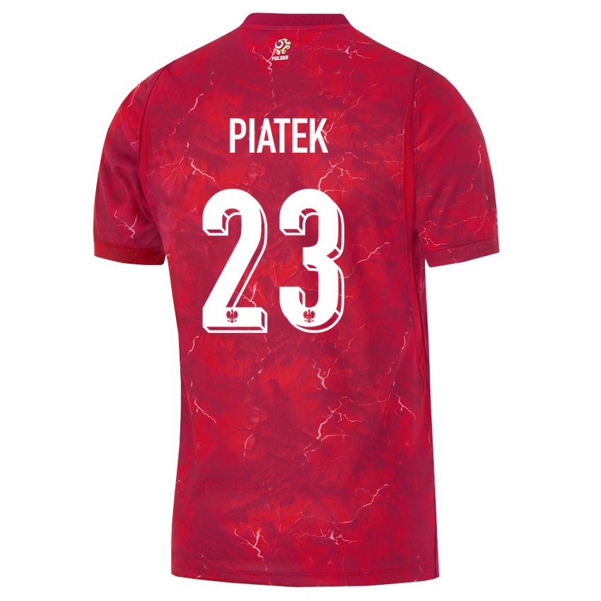 נשים פולין קשישטוף פיונטק #23 אדום לבן הרחק ג'רזי 26-28 חולצה קצרה