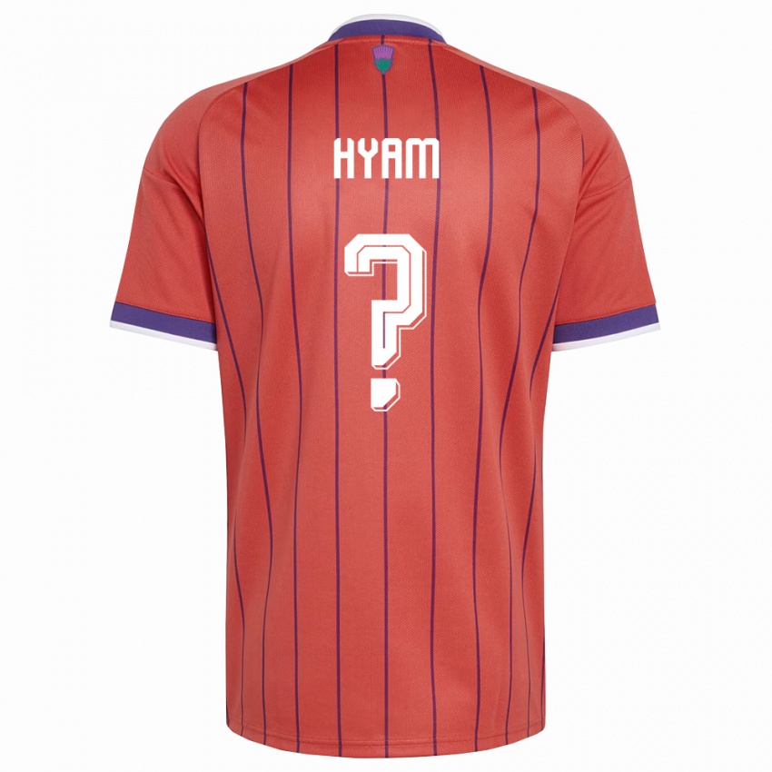 נשים סקוטלנד דומיניק הייאם #0 כתום סגול הרחק ג'רזי 26-28 חולצה קצרה