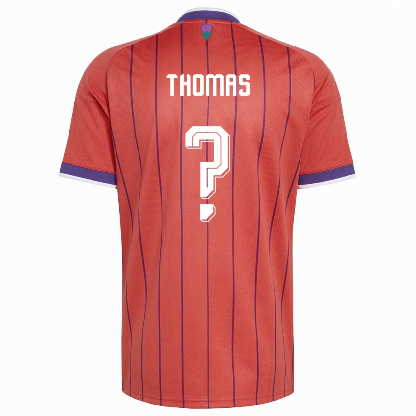 נשים סקוטלנד מרתה תומאס #0 כתום סגול הרחק ג'רזי 26-28 חולצה קצרה