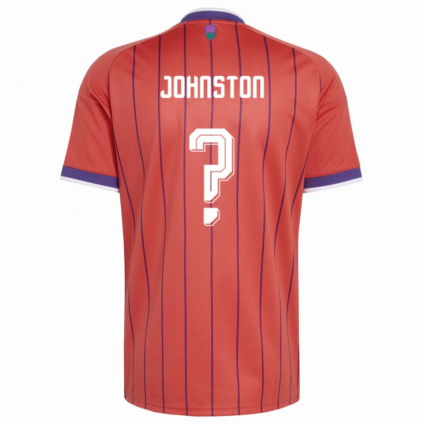 נשים סקוטלנד מקס ג'ונסטון #0 כתום סגול הרחק ג'רזי 26-28 חולצה קצרה