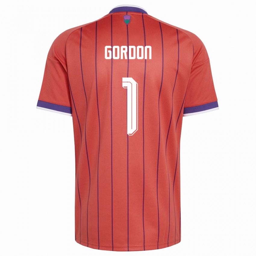 נשים סקוטלנד קרייג גורדון #1 כתום סגול הרחק ג'רזי 26-28 חולצה קצרה