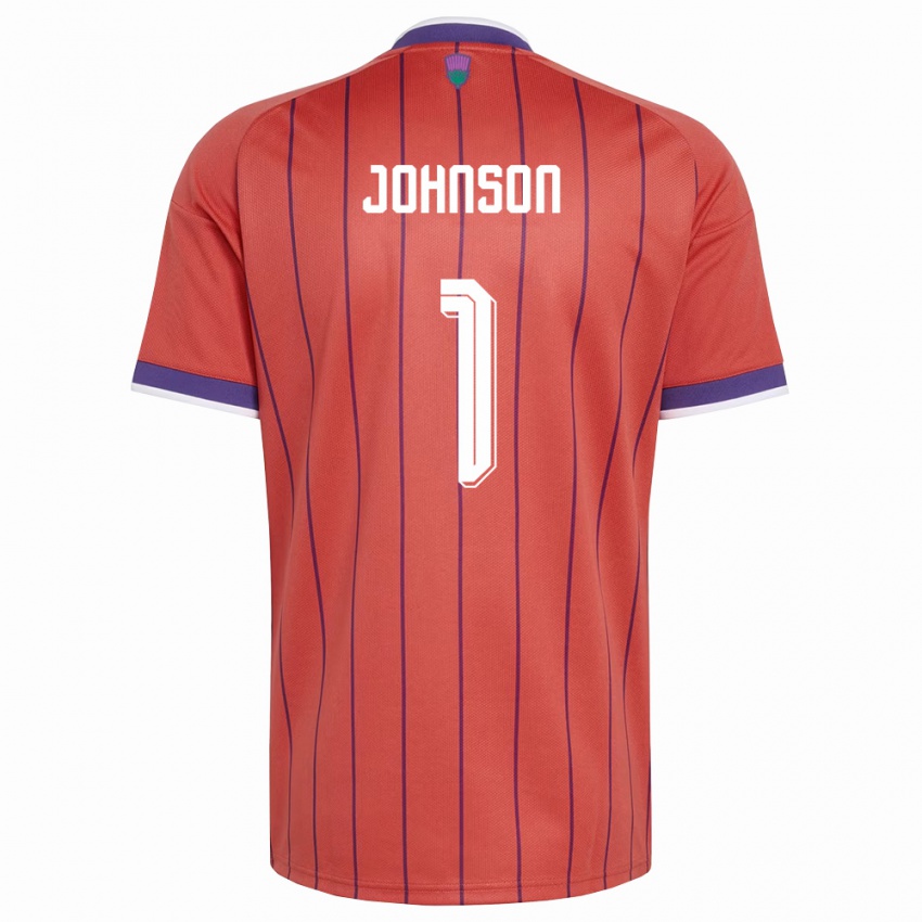 נשים סקוטלנד מוראי ג'ונסון #1 כתום סגול הרחק ג'רזי 26-28 חולצה קצרה