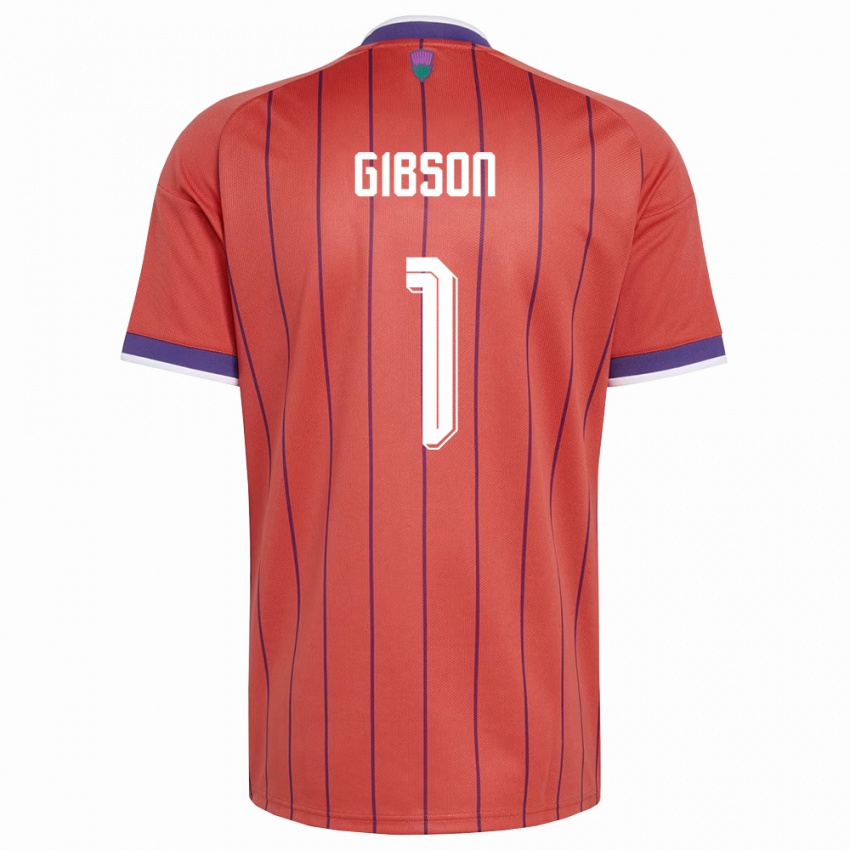 נשים סקוטלנד לי גיבסון #1 כתום סגול הרחק ג'רזי 26-28 חולצה קצרה