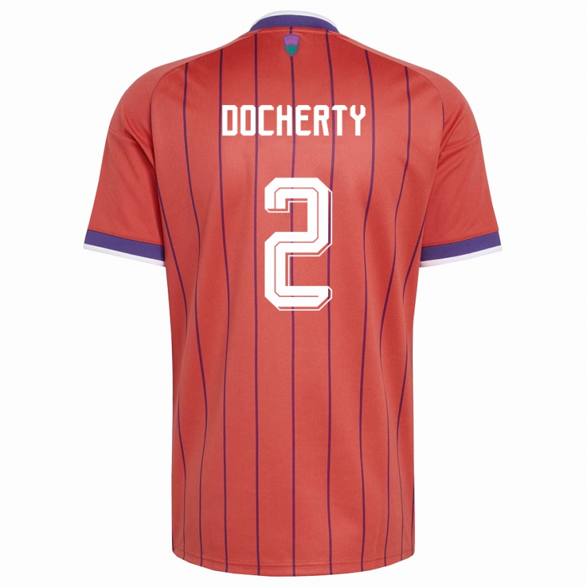 נשים סקוטלנד ניקולה דוקארטי #2 כתום סגול הרחק ג'רזי 26-28 חולצה קצרה