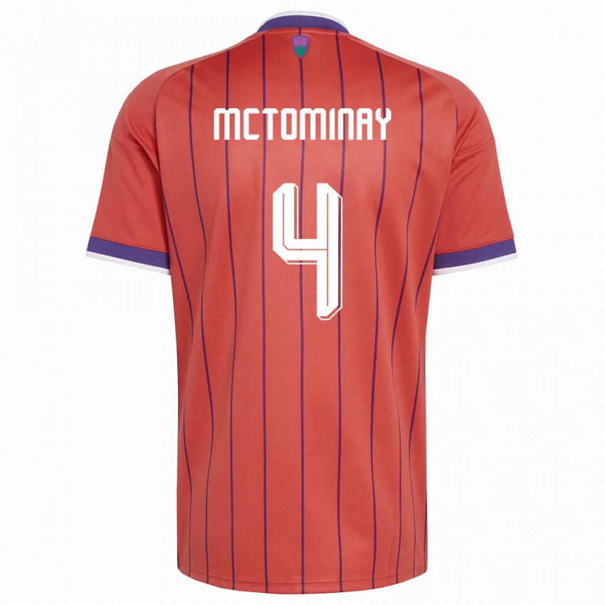 נשים סקוטלנד סקוט מקטומיניי #4 כתום סגול הרחק ג'רזי 26-28 חולצה קצרה