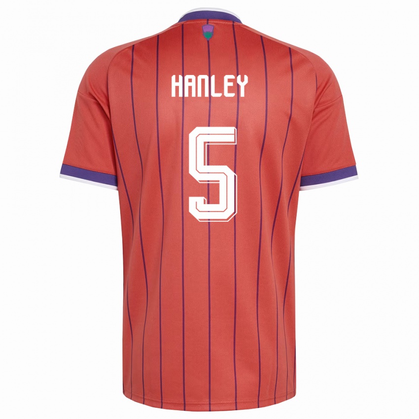 נשים סקוטלנד גרנט הנלי #5 כתום סגול הרחק ג'רזי 26-28 חולצה קצרה