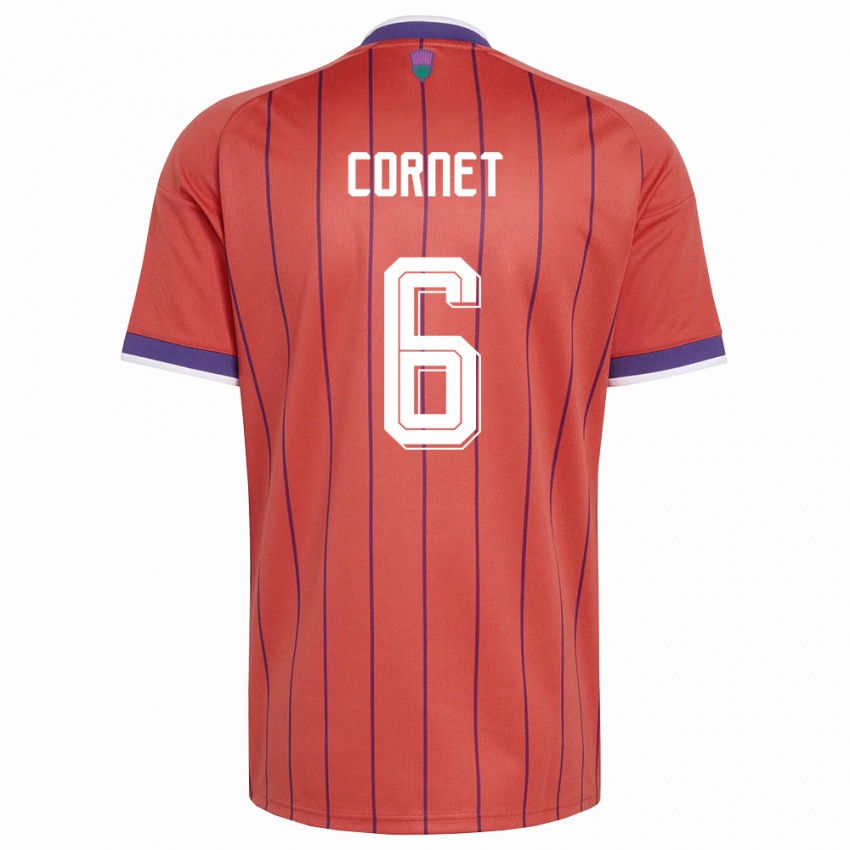 נשים סקוטלנד צ'לסי קורנה #6 כתום סגול הרחק ג'רזי 26-28 חולצה קצרה