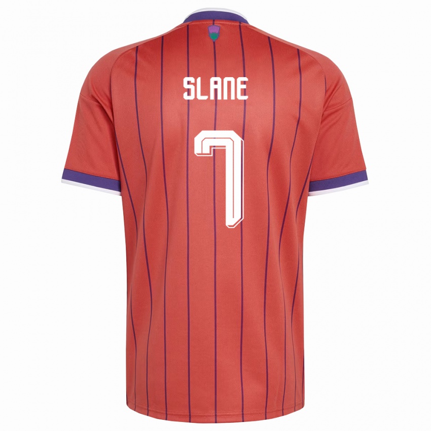 נשים סקוטלנד פול סליין #7 כתום סגול הרחק ג'רזי 26-28 חולצה קצרה