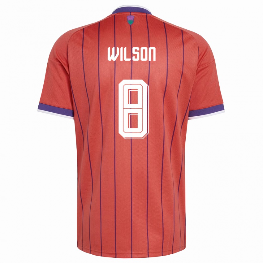 נשים סקוטלנד Stanley Wilson #8 כתום סגול הרחק ג'רזי 26-28 חולצה קצרה