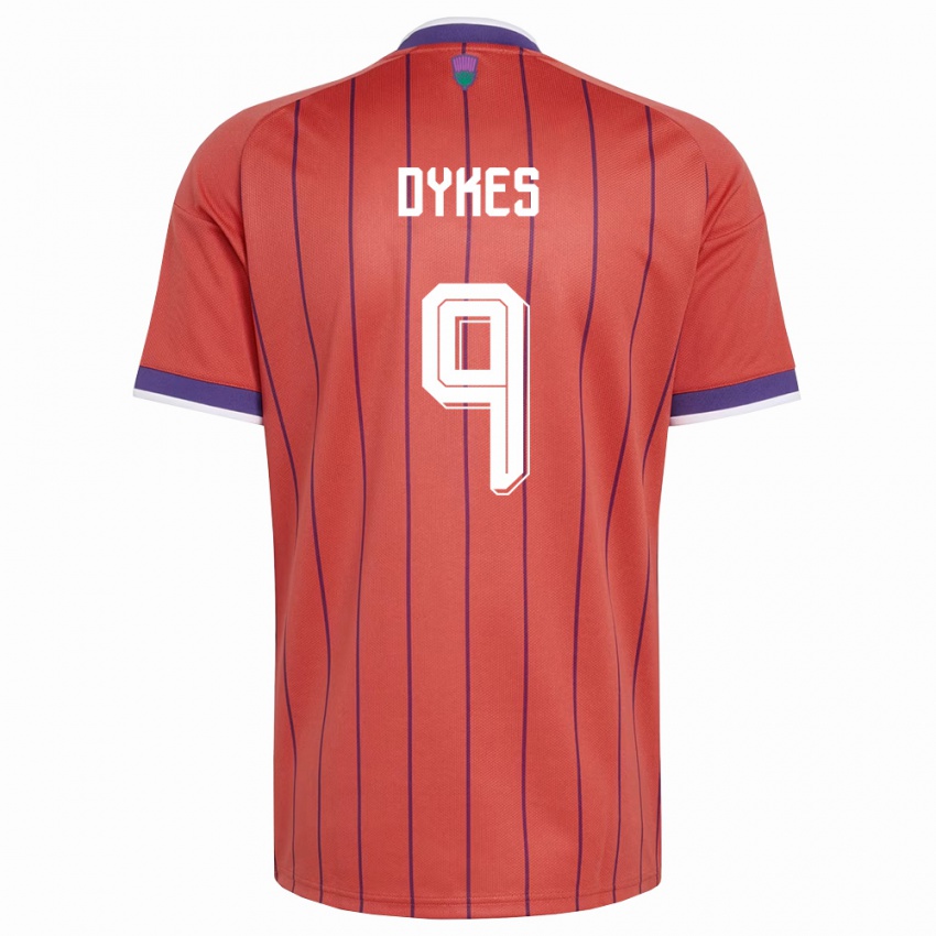 נשים סקוטלנד לינדון דייקס #9 כתום סגול הרחק ג'רזי 26-28 חולצה קצרה