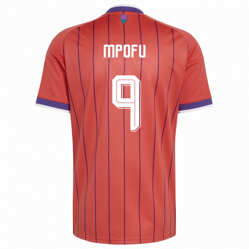 נשים סקוטלנד Camron Mpofu #9 כתום סגול הרחק ג'רזי 26-28 חולצה קצרה