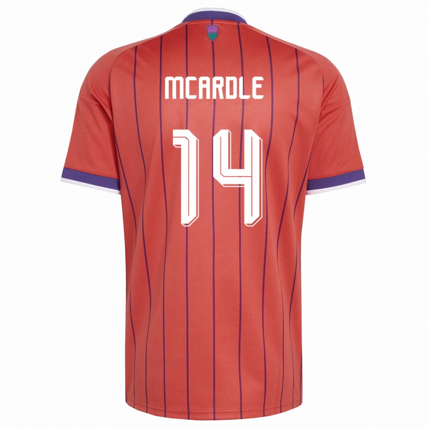 נשים סקוטלנד שון מקארדל #14 כתום סגול הרחק ג'רזי 26-28 חולצה קצרה