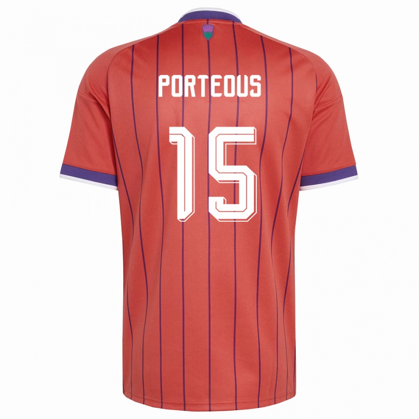 נשים סקוטלנד ראיין פורטאוס #15 כתום סגול הרחק ג'רזי 26-28 חולצה קצרה