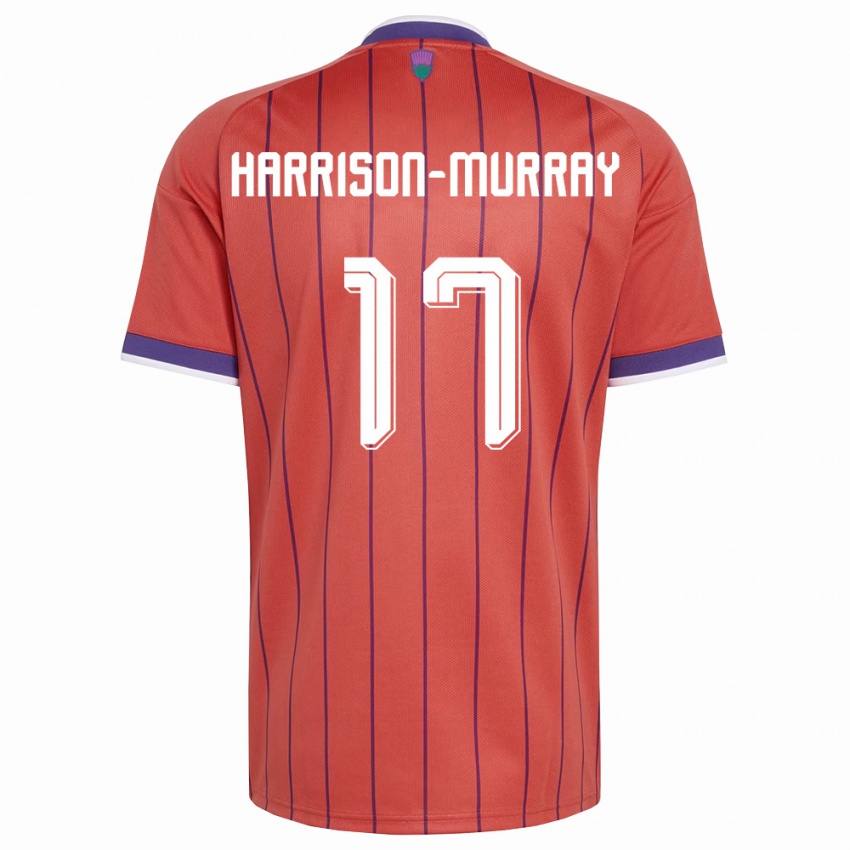 נשים סקוטלנד כריסטי הריסון-מוראי #17 כתום סגול הרחק ג'רזי 26-28 חולצה קצרה