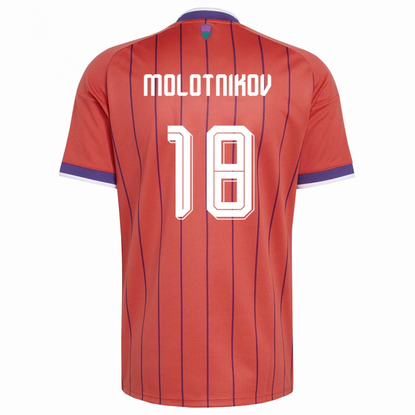 נשים סקוטלנד רודי מולוטניקוב #18 כתום סגול הרחק ג'רזי 26-28 חולצה קצרה