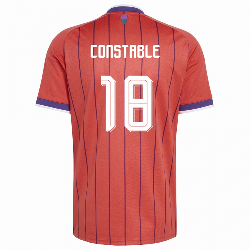 נשים סקוטלנד סקוט קונסטבל #18 כתום סגול הרחק ג'רזי 26-28 חולצה קצרה