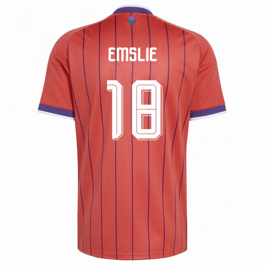 נשים סקוטלנד קלייר אמסלי #18 כתום סגול הרחק ג'רזי 26-28 חולצה קצרה