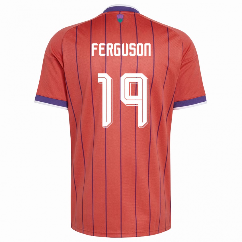 נשים סקוטלנד לואיס פרגוסון #19 כתום סגול הרחק ג'רזי 26-28 חולצה קצרה