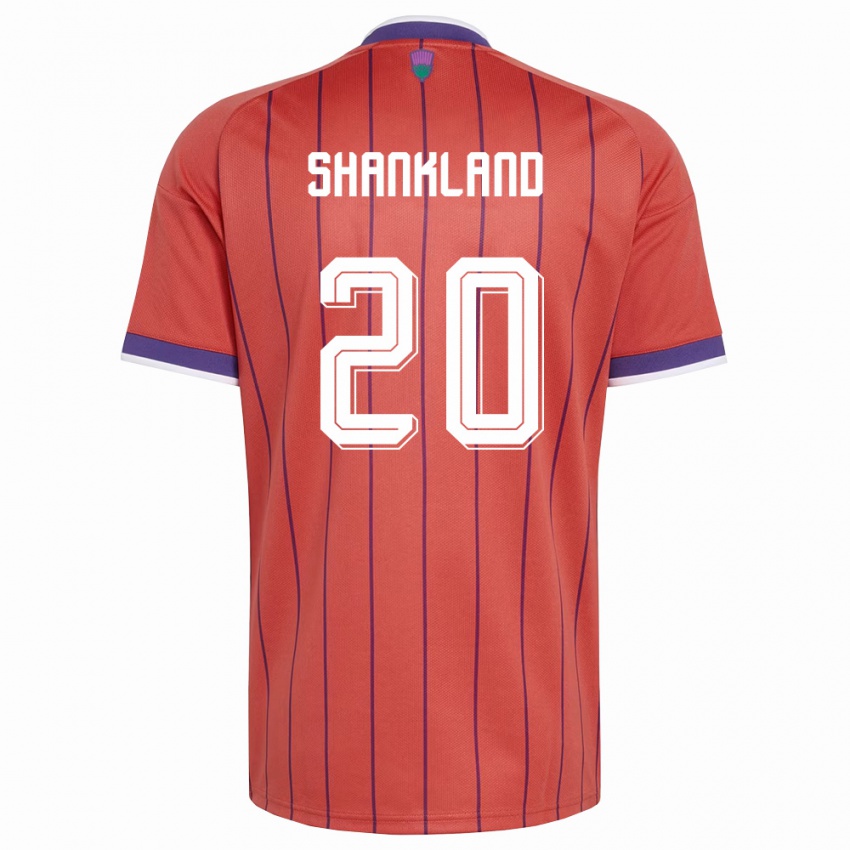 נשים סקוטלנד לורנס שנקלנד #20 כתום סגול הרחק ג'רזי 26-28 חולצה קצרה