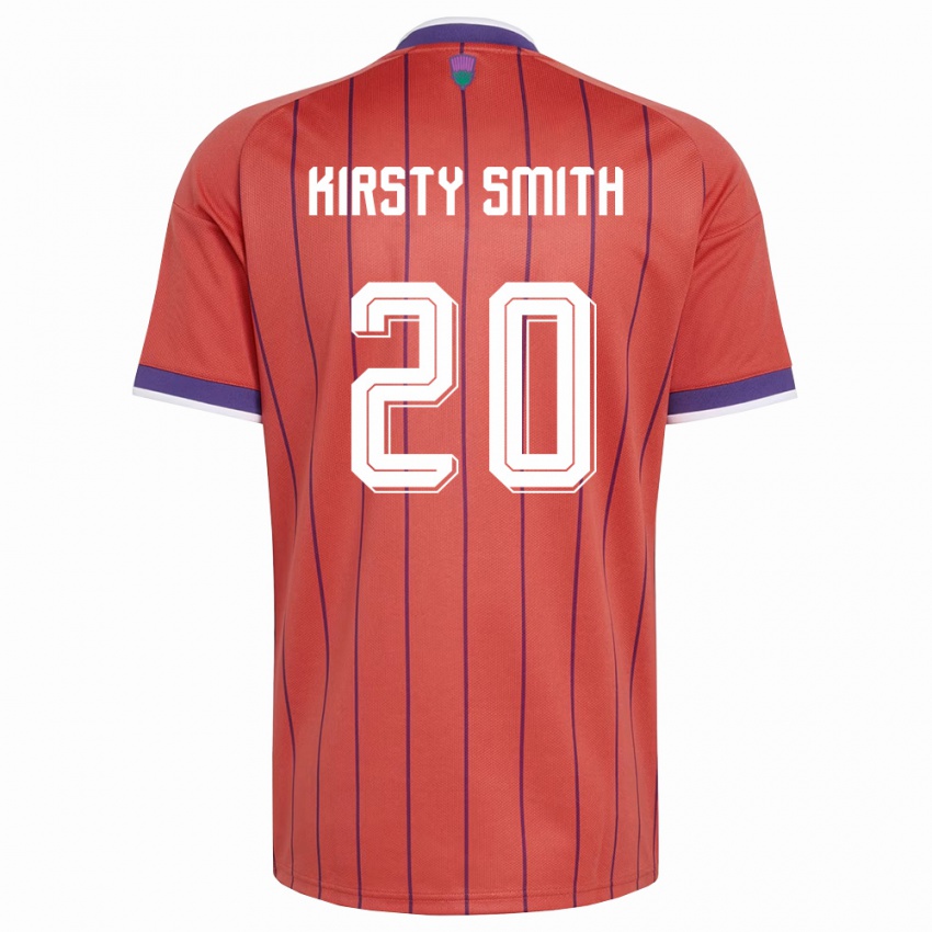 נשים סקוטלנד קירסטי סמית' #20 כתום סגול הרחק ג'רזי 26-28 חולצה קצרה