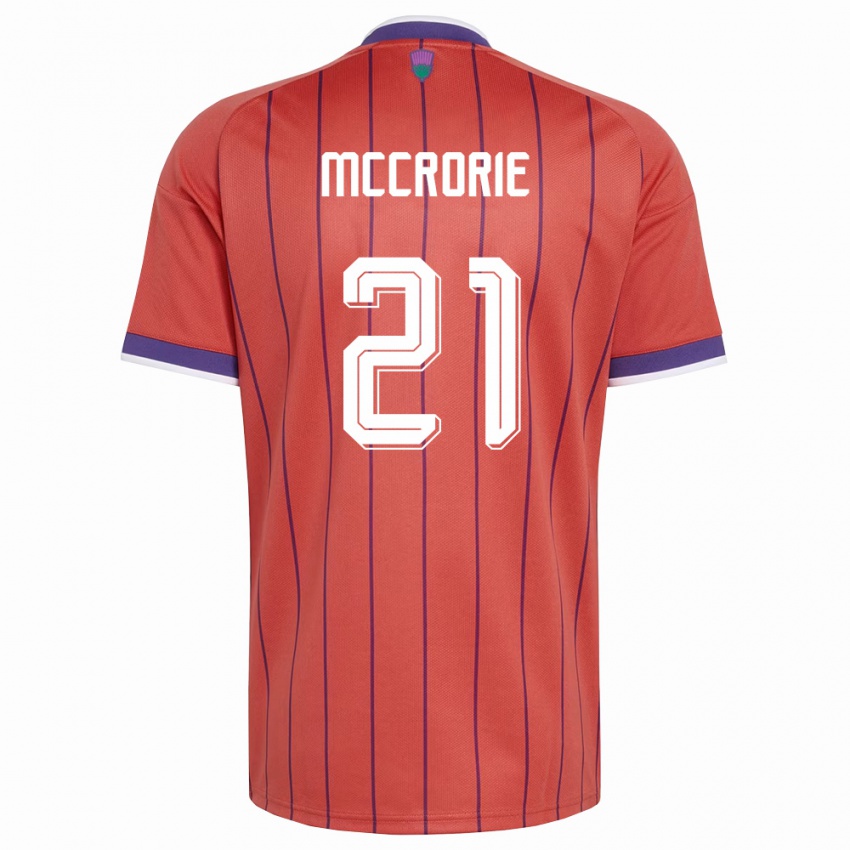 נשים סקוטלנד רובי מקרורי #21 כתום סגול הרחק ג'רזי 26-28 חולצה קצרה