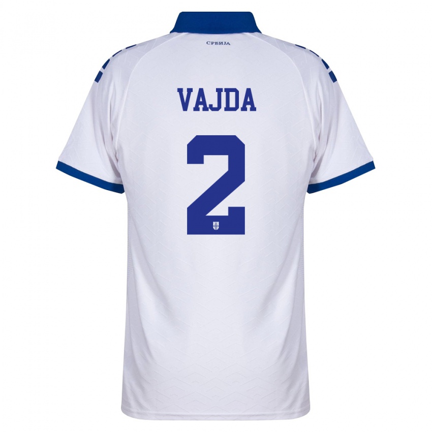 נשים סרביה אורסויה וג'דה #2 כהה לבן אדום הרחק ג'רזי 26-28 חולצה קצרה