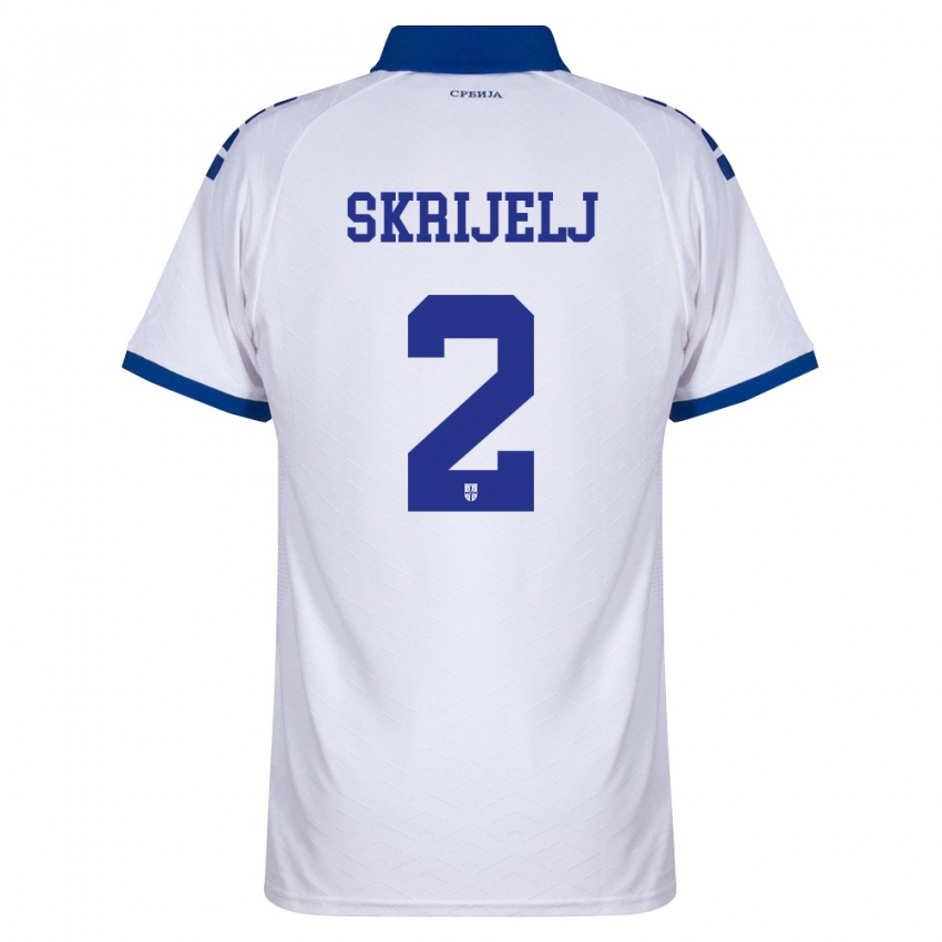 נשים סרביה אחמד שקריילי #2 כהה לבן אדום הרחק ג'רזי 26-28 חולצה קצרה