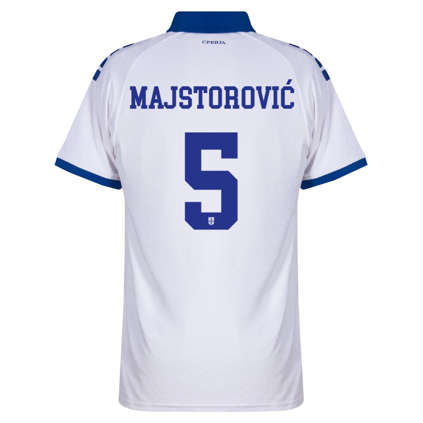 נשים סרביה מילאן מייסטורוביץ' #5 כהה לבן אדום הרחק ג'רזי 26-28 חולצה קצרה