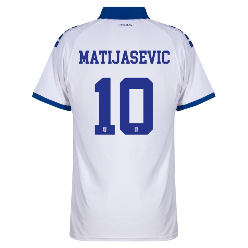 נשים סרביה פיליפ מטיאשביץ' #10 כהה לבן אדום הרחק ג'רזי 26-28 חולצה קצרה