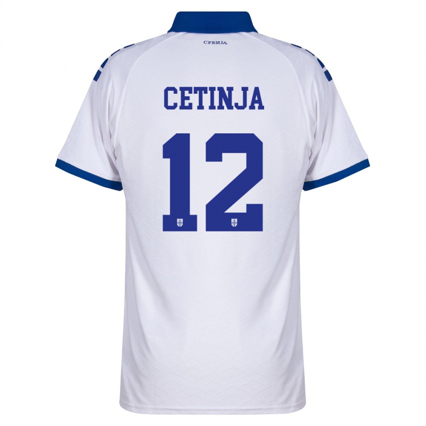 נשים סרביה שרה סטיניה #12 כהה לבן אדום הרחק ג'רזי 26-28 חולצה קצרה