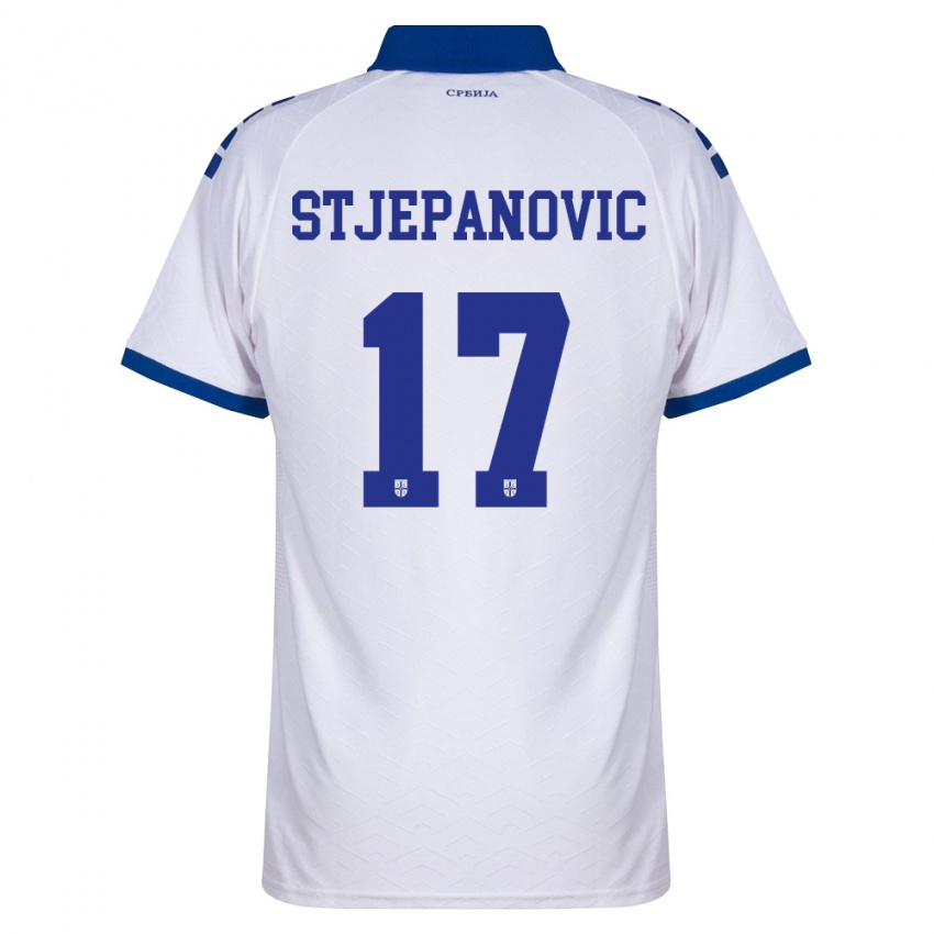 נשים סרביה מאטג׳ה סטיפנוביץ׳ #17 כהה לבן אדום הרחק ג'רזי 26-28 חולצה קצרה